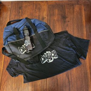Crunch Fitness Bundle XL Tshirt Bag Water Bottle Gym Gear